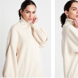 NWT Oversized Boyfriend Turtleneck Ballon Sleeve sweater dress